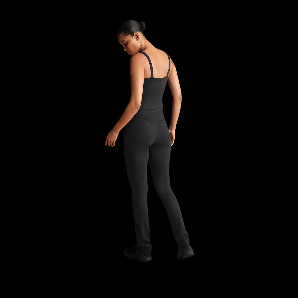 Nike X Skims Matte Women's High-Waisted V-Panel Straight Leggings OBSIDIAN - HypeFly India View 4