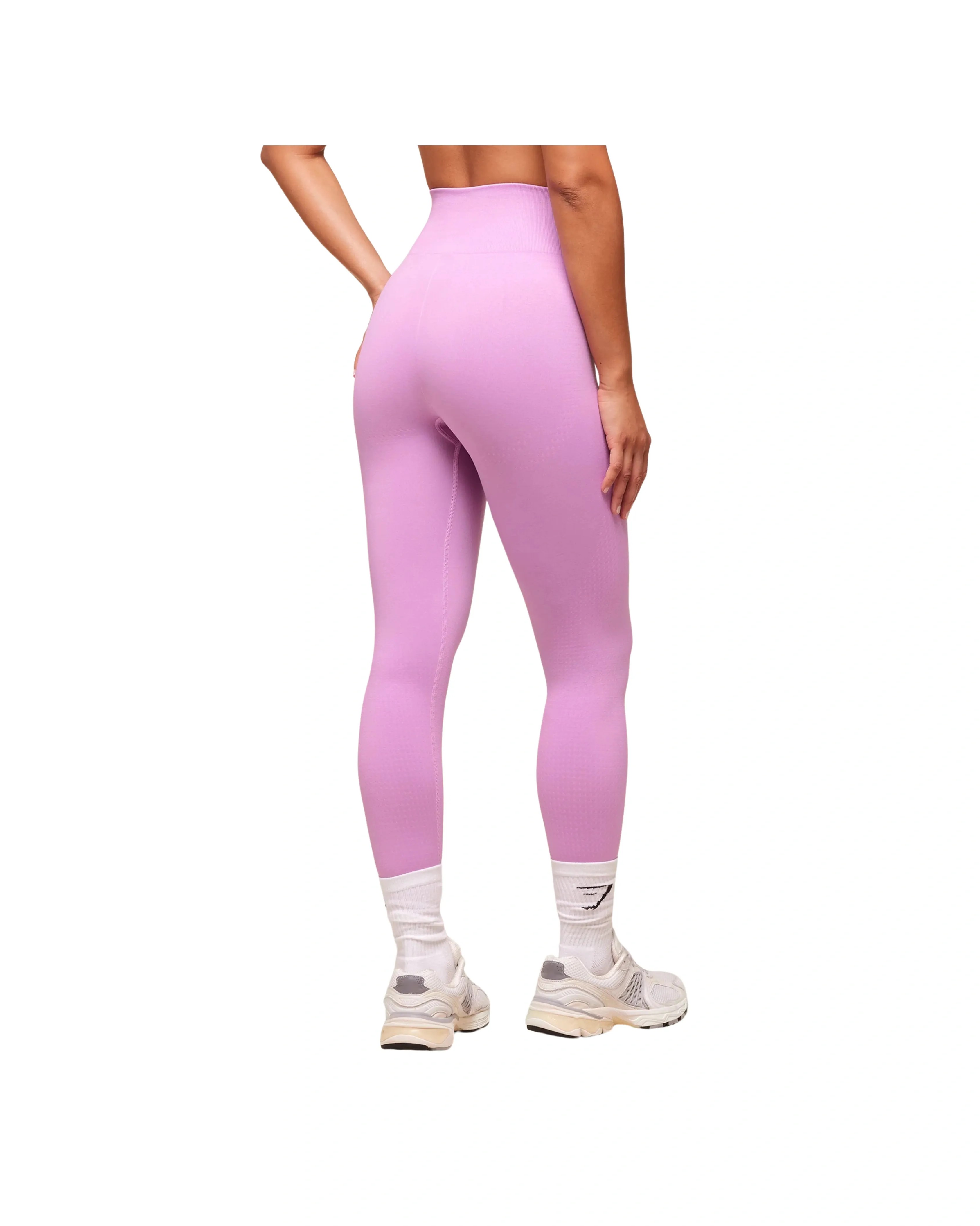 Gymshark Vital Leggings regular Sour Pink Marl - HypeFly India View 2