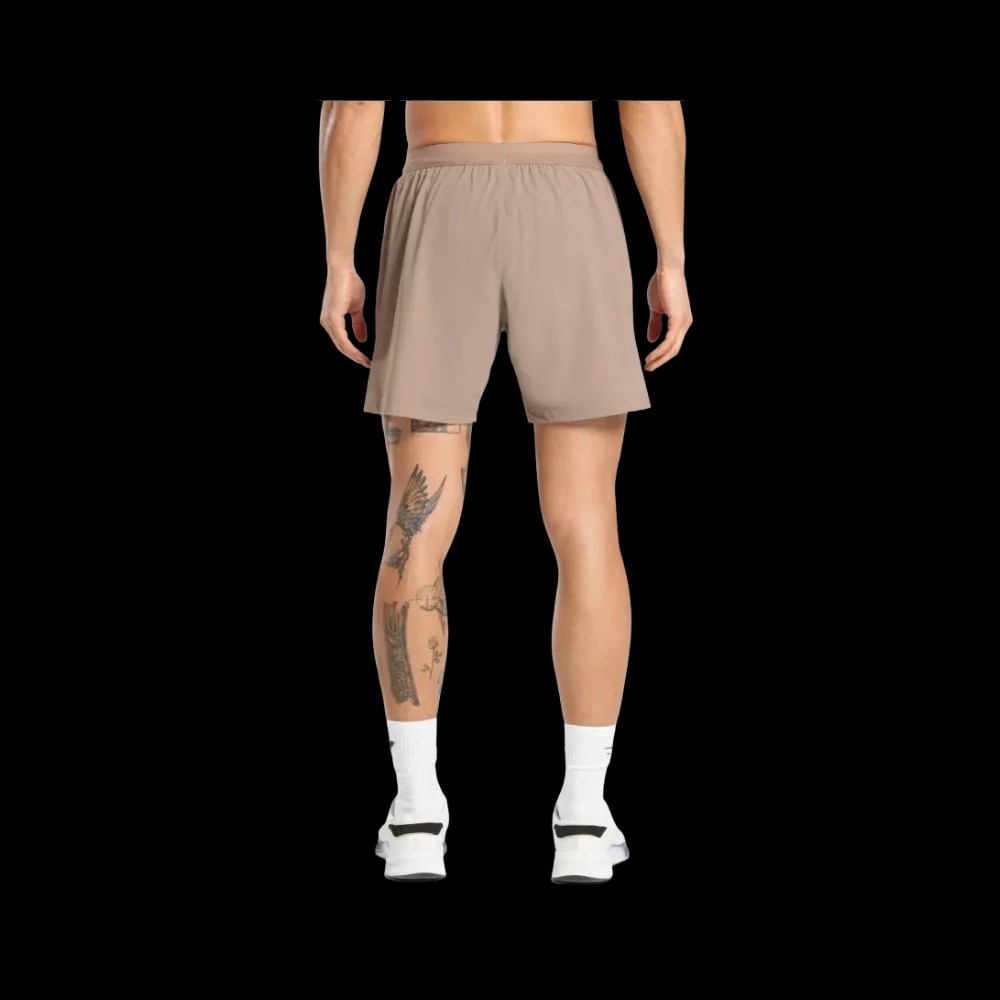 Gymshark Hybrid 6" Shorts Slim Fit Lifestyle Brown - HypeFly India View 2