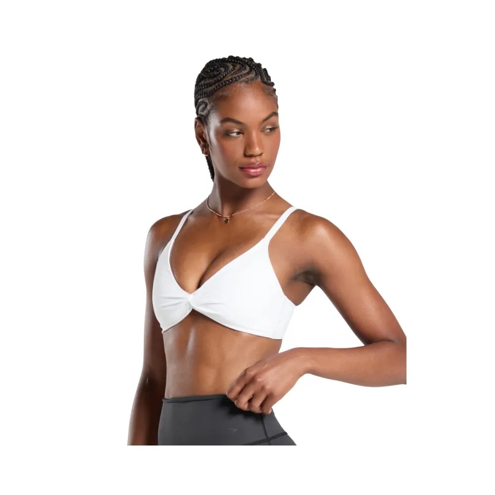 Gymshark Twist Front Bralette - Light Support White - HypeFly India View 4