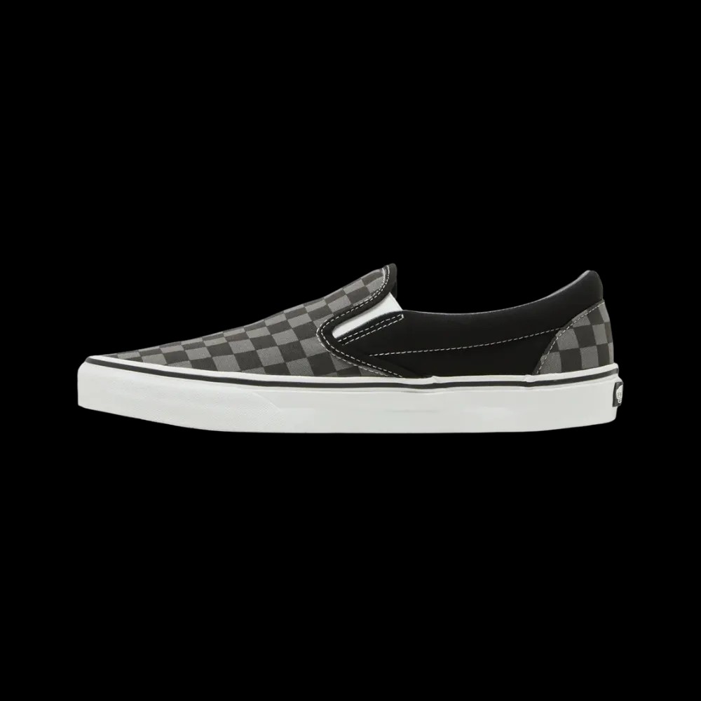 Vans Classic Slip-On Checkerboard Shoe Pewter Grey - HypeFly India View 2