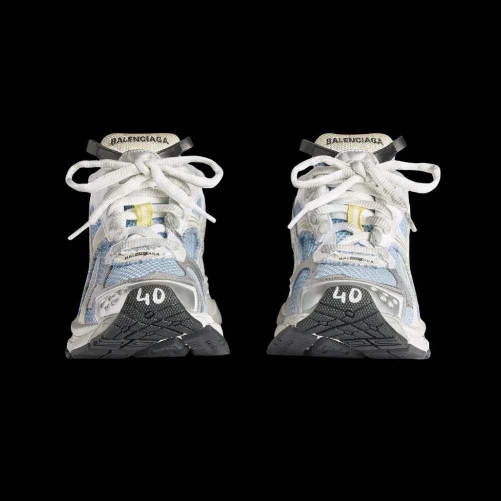 Balenciaga Runner Sneaker In Blue - HypeFly India View 4