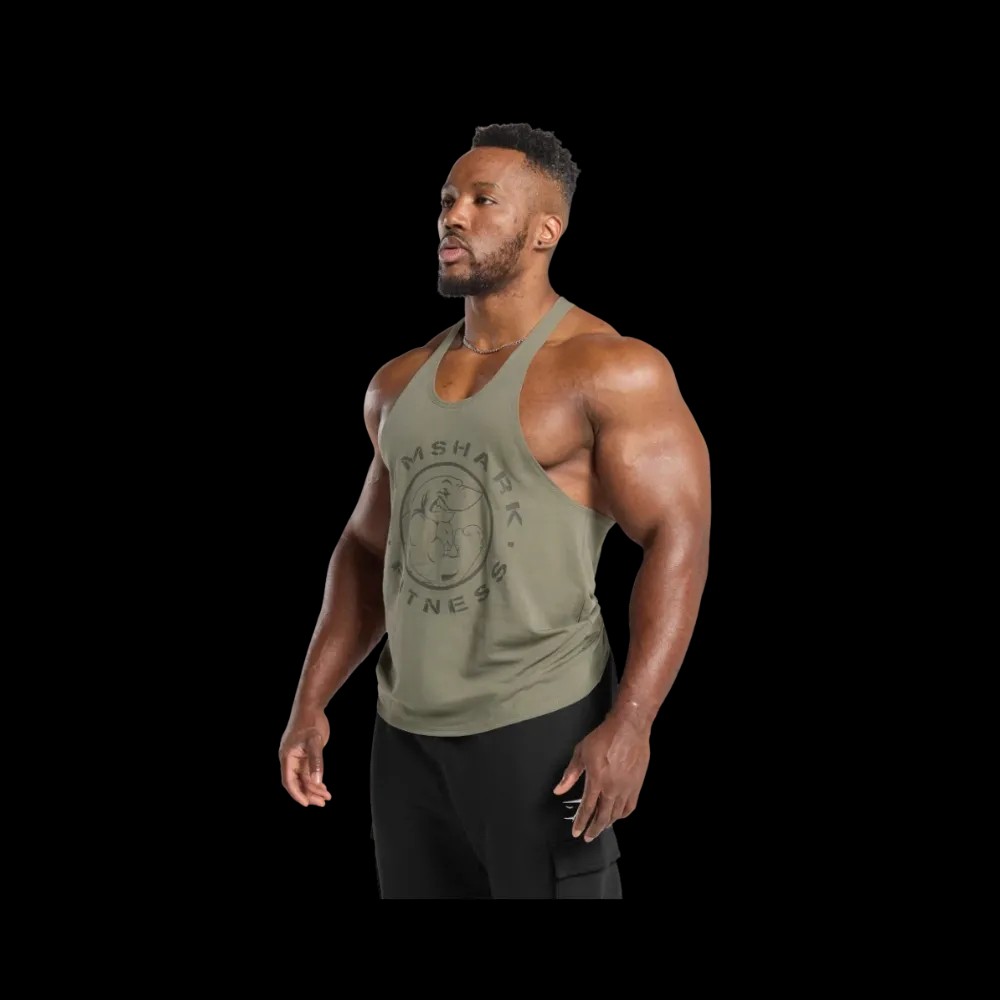 Gymshark Legacy Stringer Slim Fit Base Green - HypeFly India View 2