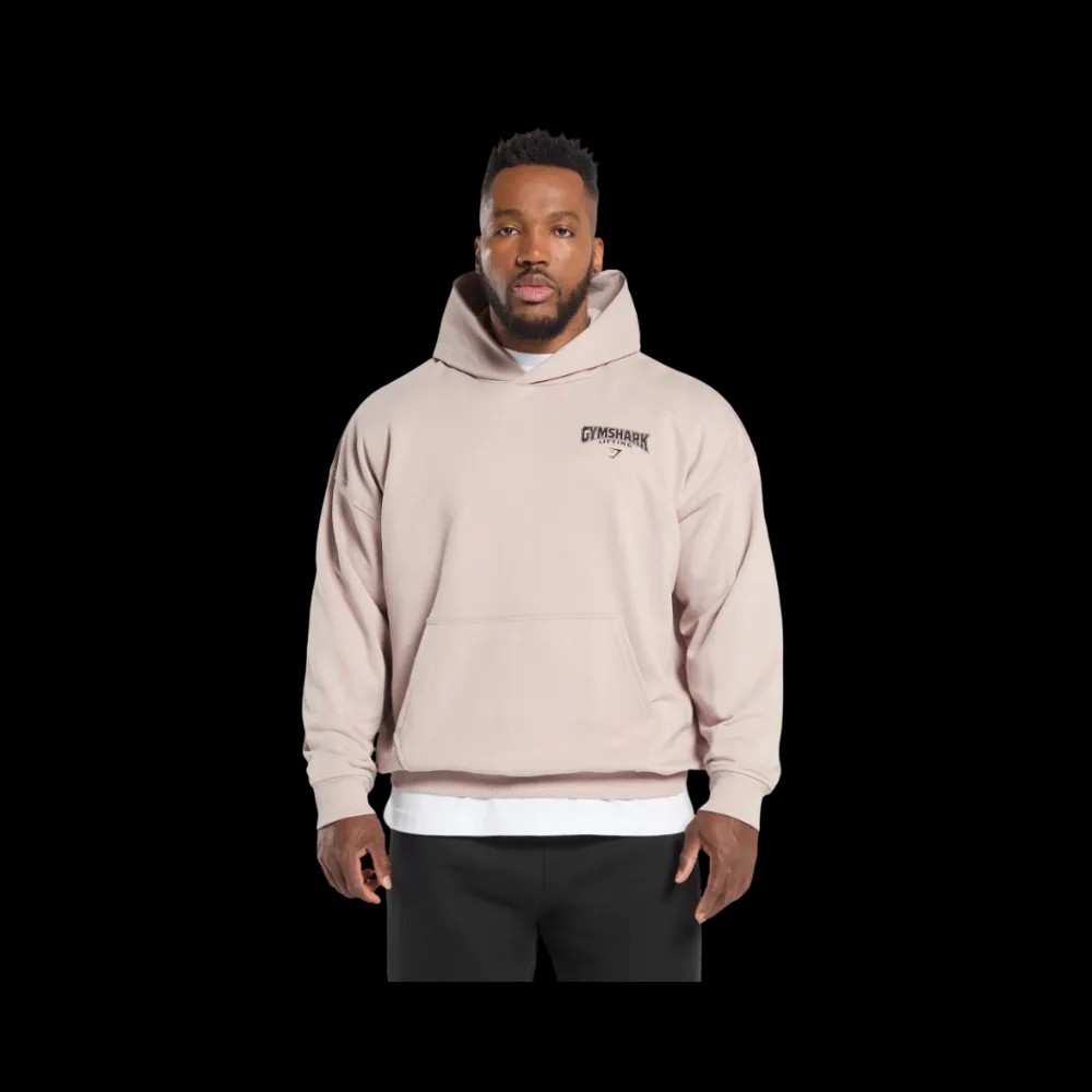 Gymshark Committed to the Craft Hoodie Oversized Fit Muted Pink - HypeFly India View 5