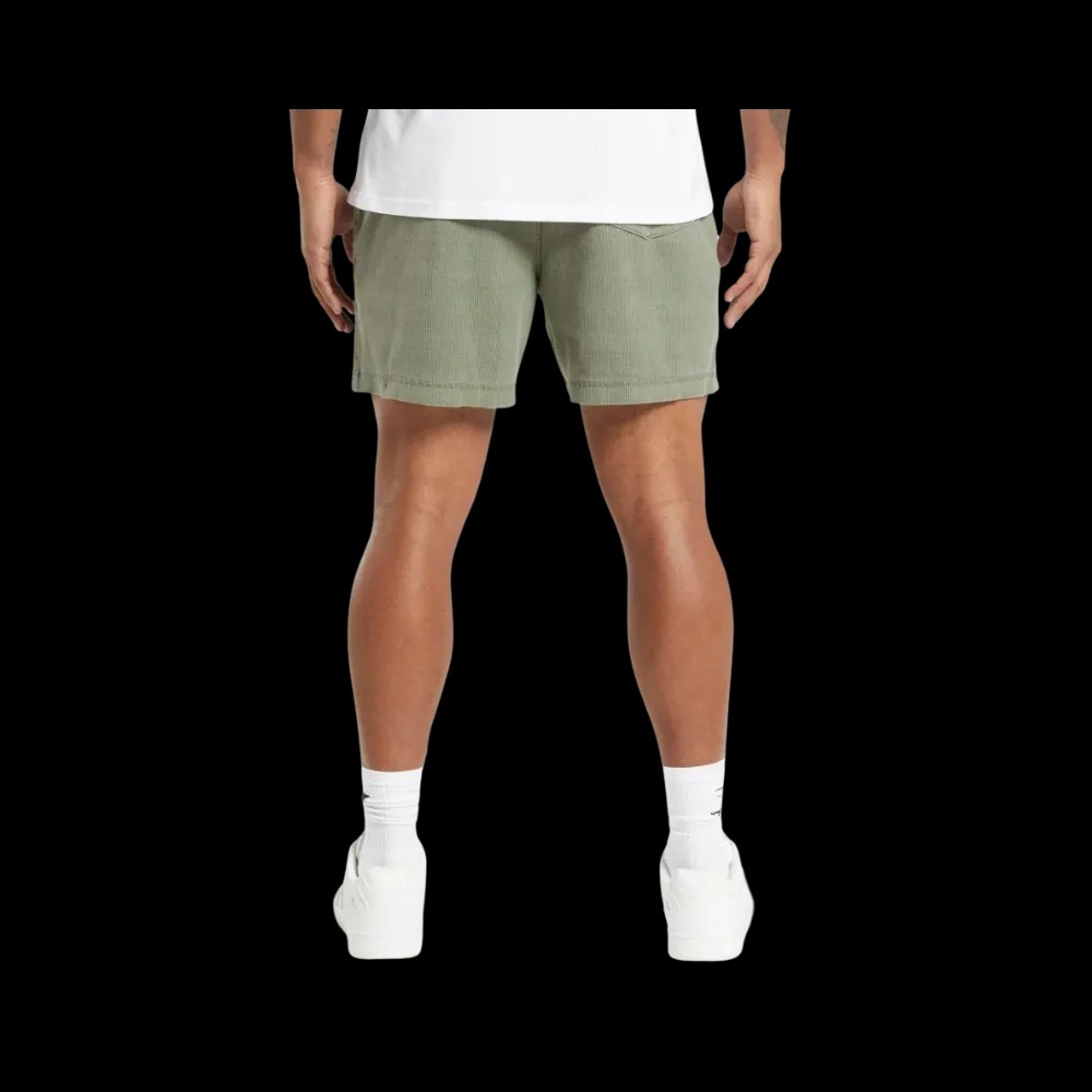 Gymshark Heavyweight Ribbed Shorts Oversized Fit Unit Green - HypeFly India View 4
