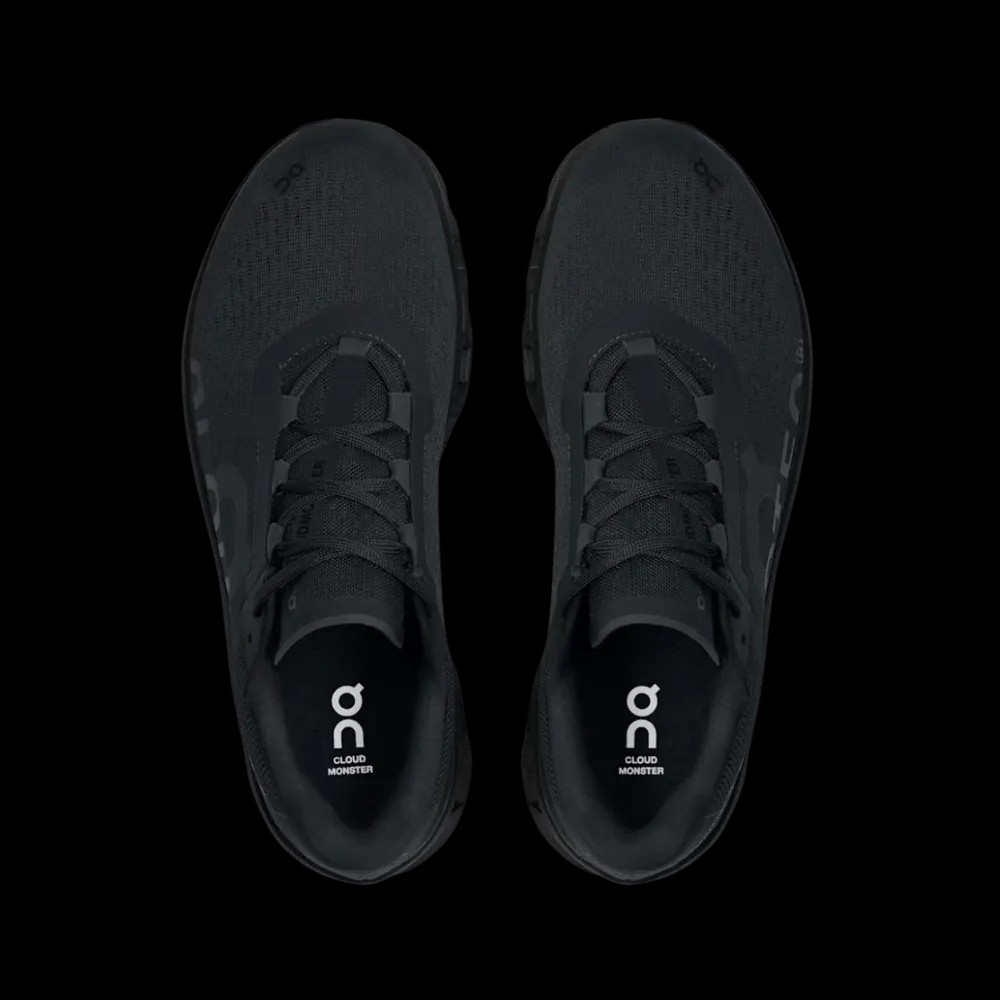 On Running Cloudmonster All Black - HypeFly India View 3