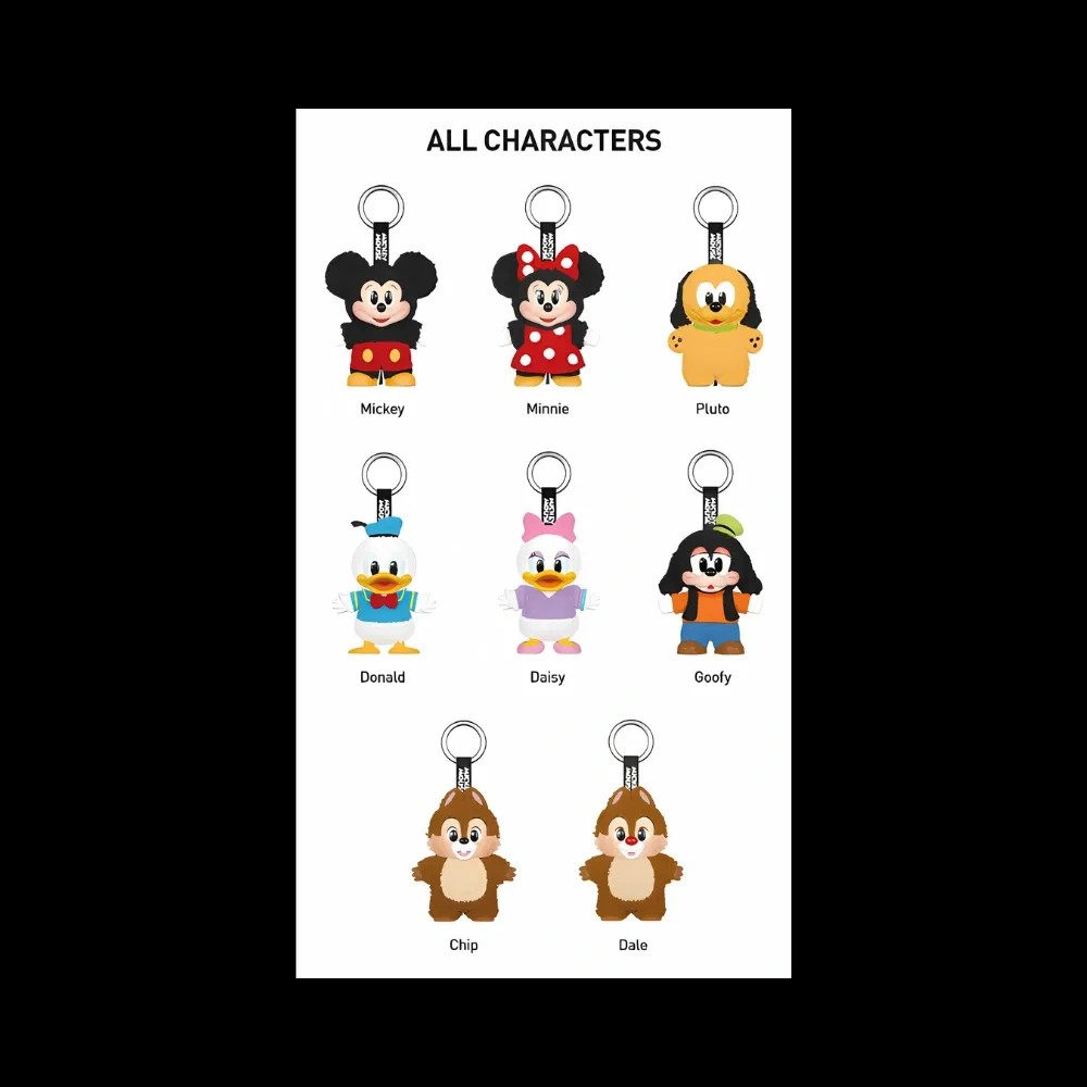 Pop Mart Disney Mickey Family Together Series Plush Keychain Sealed Case (8 Blind Box) - HypeFly India View 2