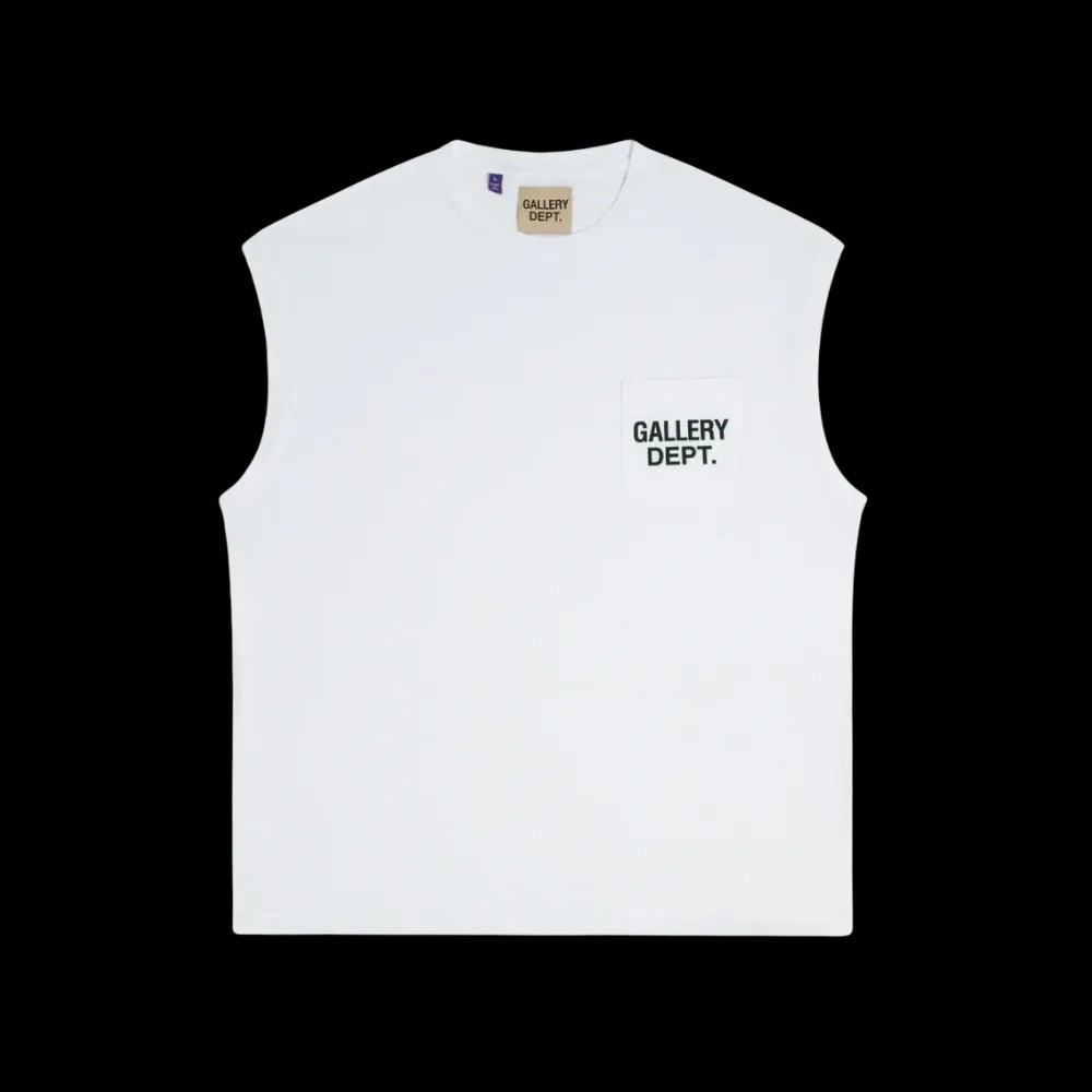 Gallery Dept. Augi Sleeveless Tee White - HypeFly India View 1