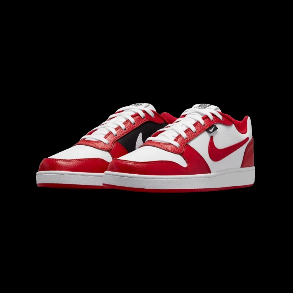 Nike Ebernon Low PRM White University Red Black - HypeFly India View 2