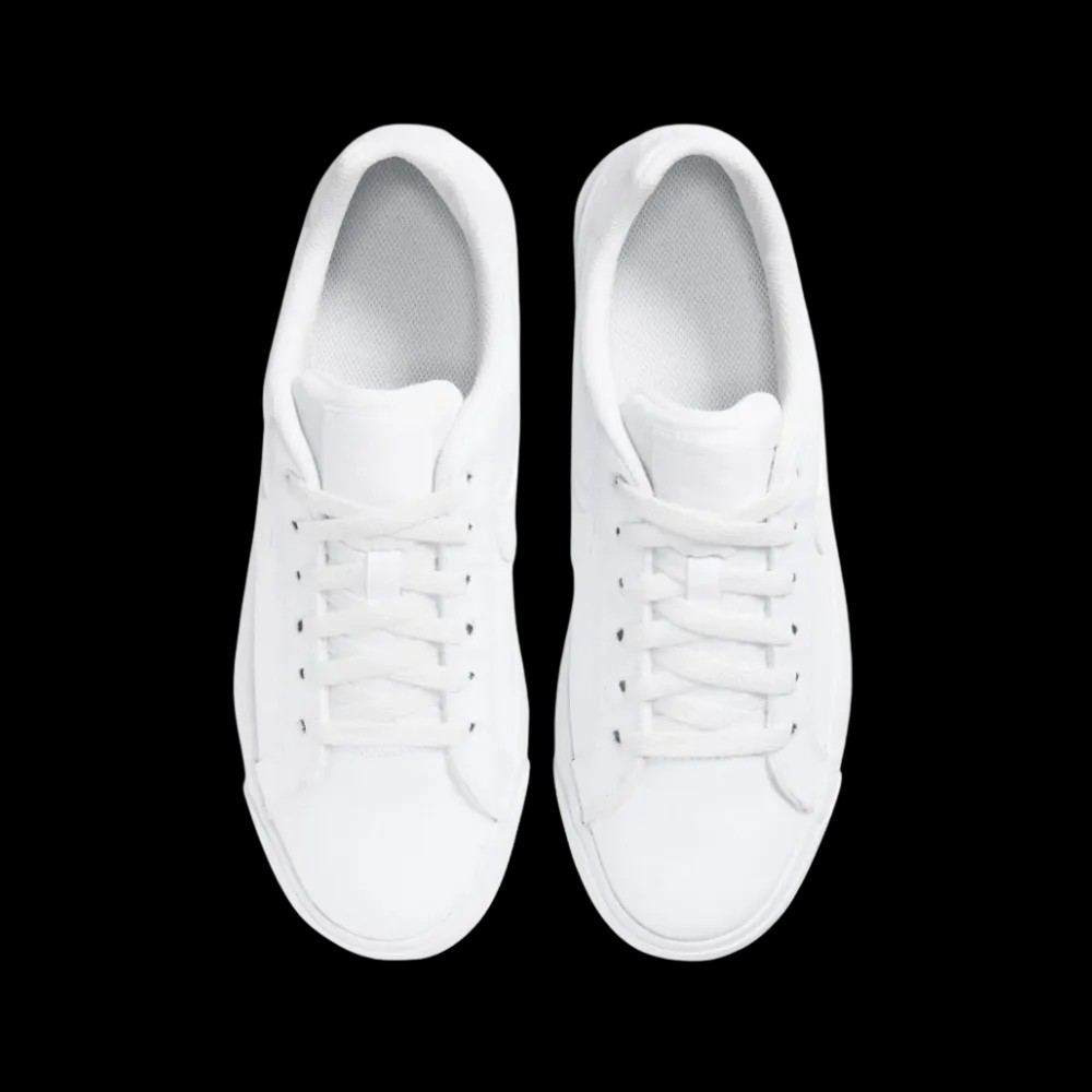 Nike Court Royale AC Canvas 'Triple White' - HypeFly India View 5