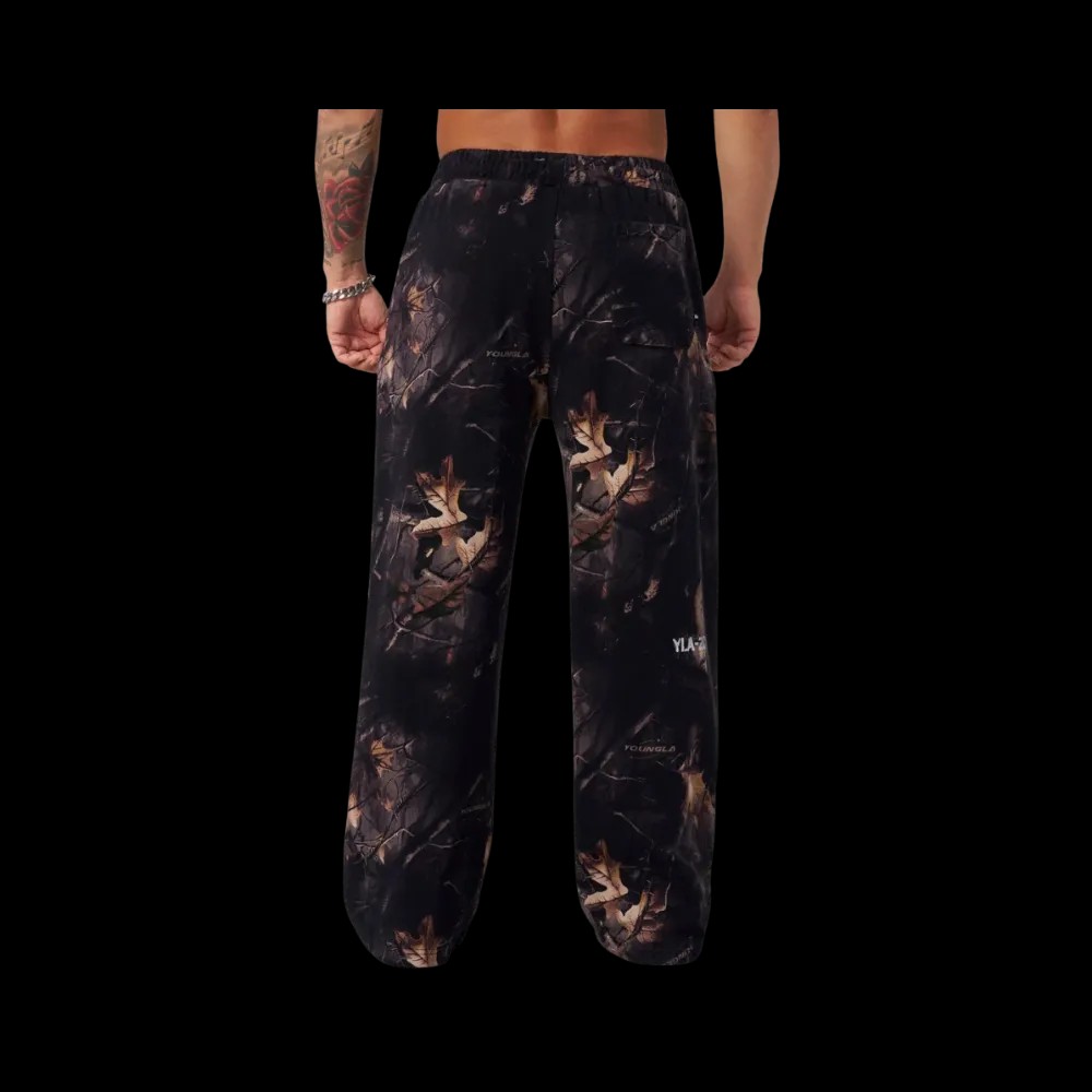 Young LA Tree Camo Collection No Cuff Sweats Black Tree Camo - HypeFly India View 2