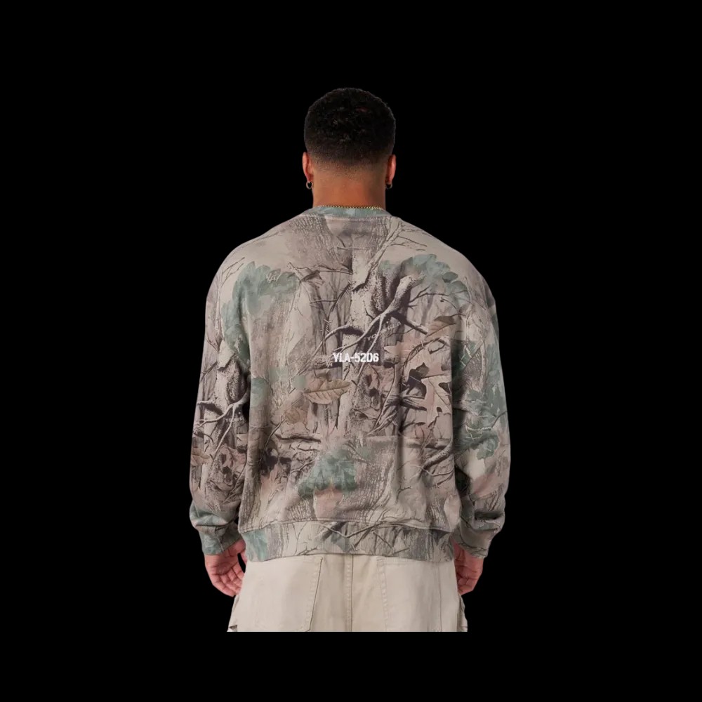 YoungLA Tree Camo Collection Crewnecks Beige Tree Camo - HypeFly India View 3