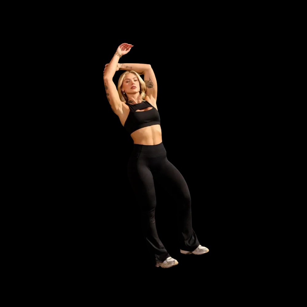YoungLA Elevate cut-out bra Black - HypeFly India View 2