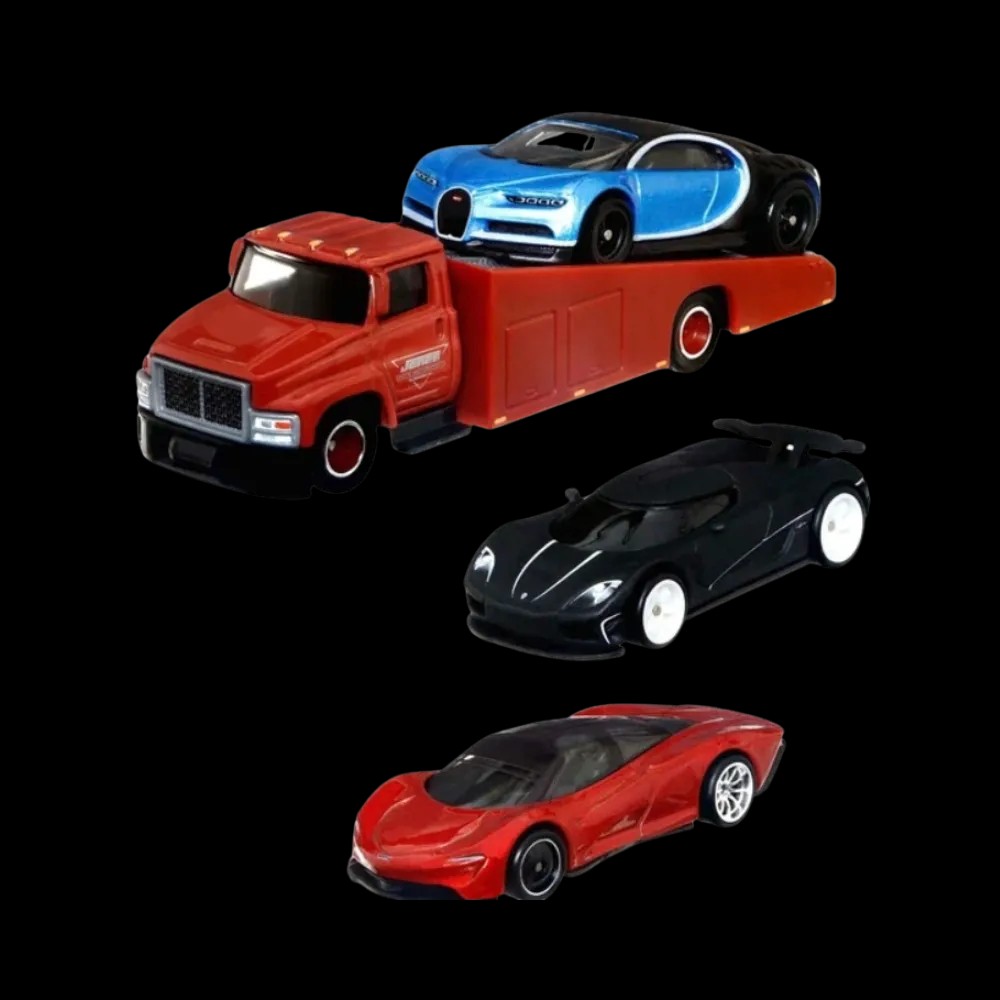 Hot Wheels Supercars Bugatti Chiron Koenigsegg Agera McLaren Speedtail Premium Set - HypeFly India View 5