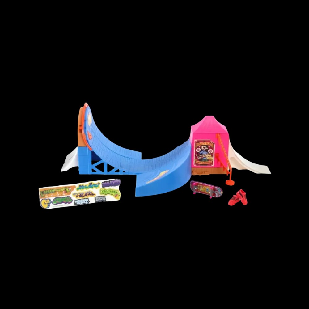 Hot Wheels x Tony Hawk Amusement Park Skate Set With Fingerboard & Pair Of Skate Shoes Set - HypeFly India View 2