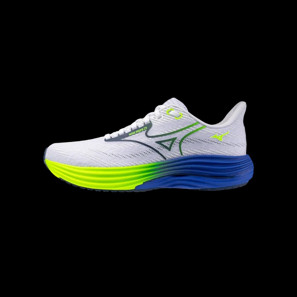 Mizuno Wave Rider 29 White-Estate Blue - HypeFly India View 3