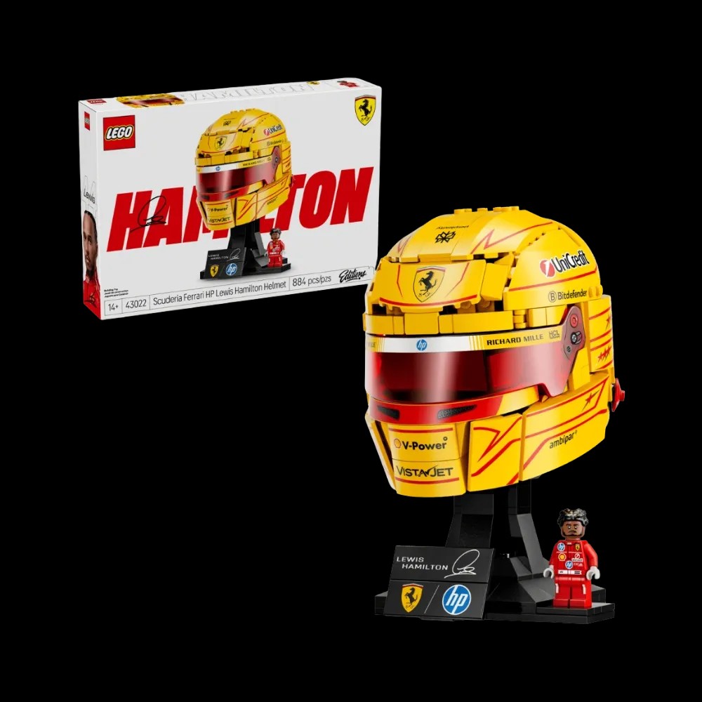 Lego Scuderia Ferrari HP Lewis Hamilton Helmet - HypeFly India View 3