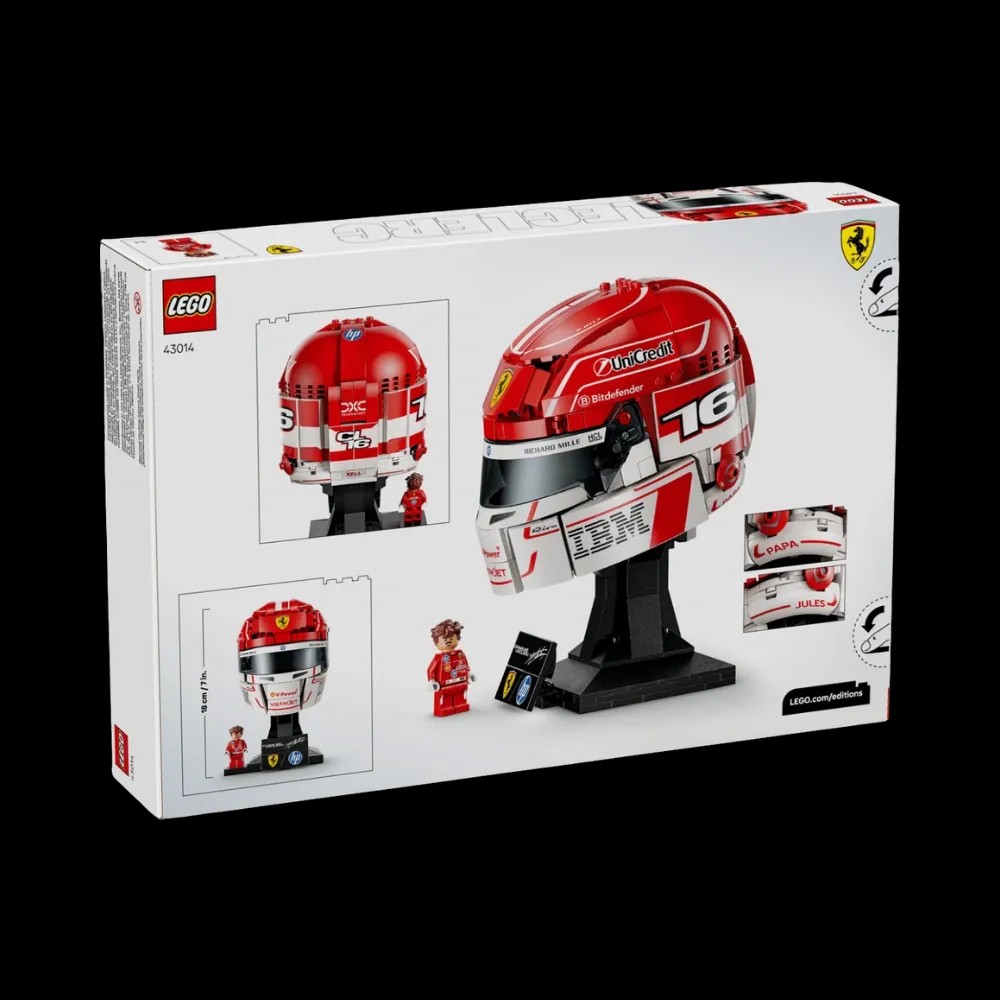 Lego Scuderia Ferrari HP Charles Leclerc Helmet - HypeFly India View 7