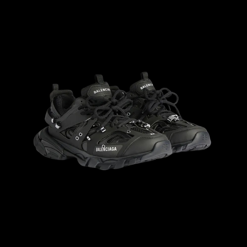 Balenciaga Track Piercing Sneaker In Black - HypeFly India View 5