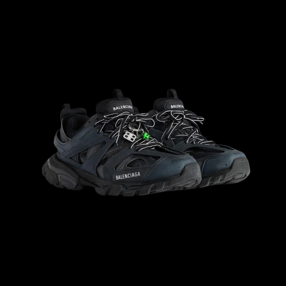 Balenciaga Track Sneaker With Charms In Black - HypeFly India View 5