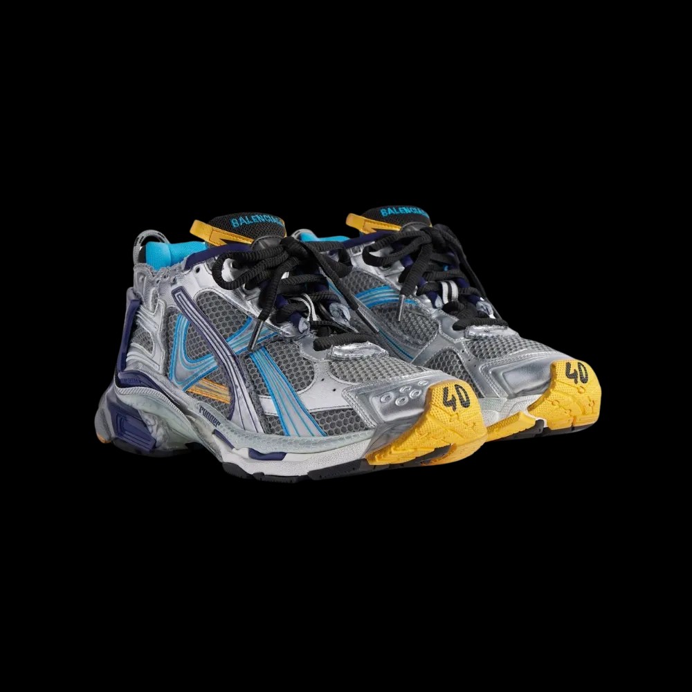 Balenciaga Runner Sneaker In Blue - HypeFly India View 5