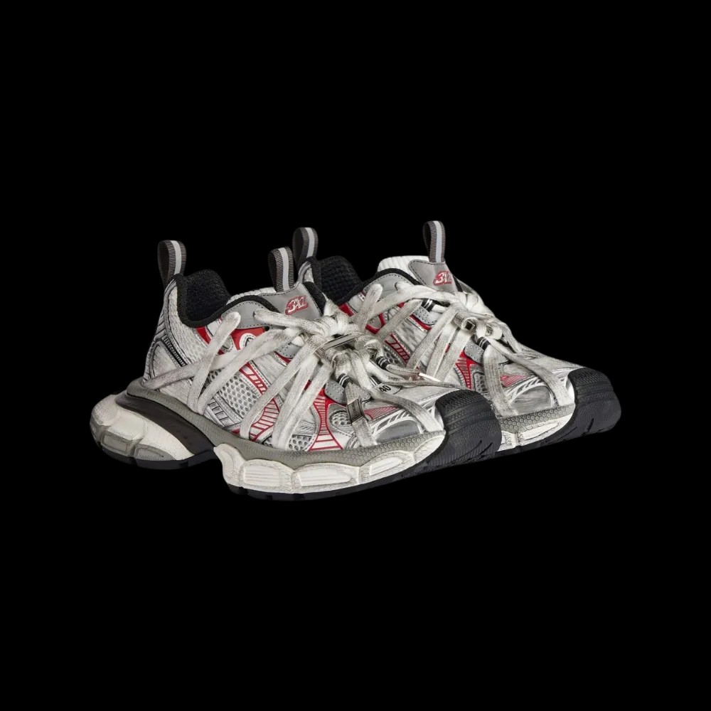 Balenciaga 3XL Extreme Laces B Sneaker In Silver - HypeFly India View 5