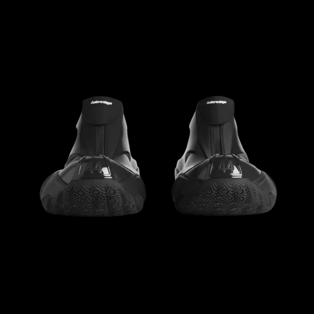 Balenciaga Basketball Sneaker In Black - HypeFly India View 4