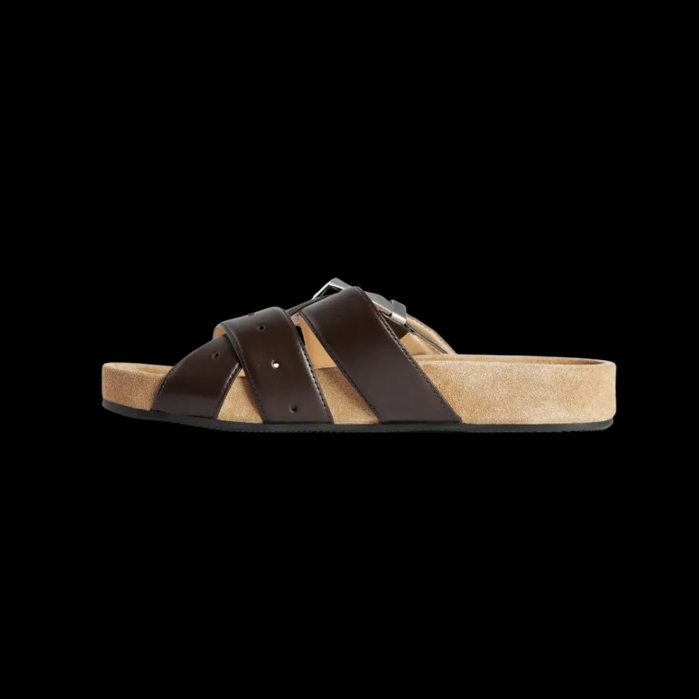 Balenciaga Belt Mule In Moka - HypeFly India View 3