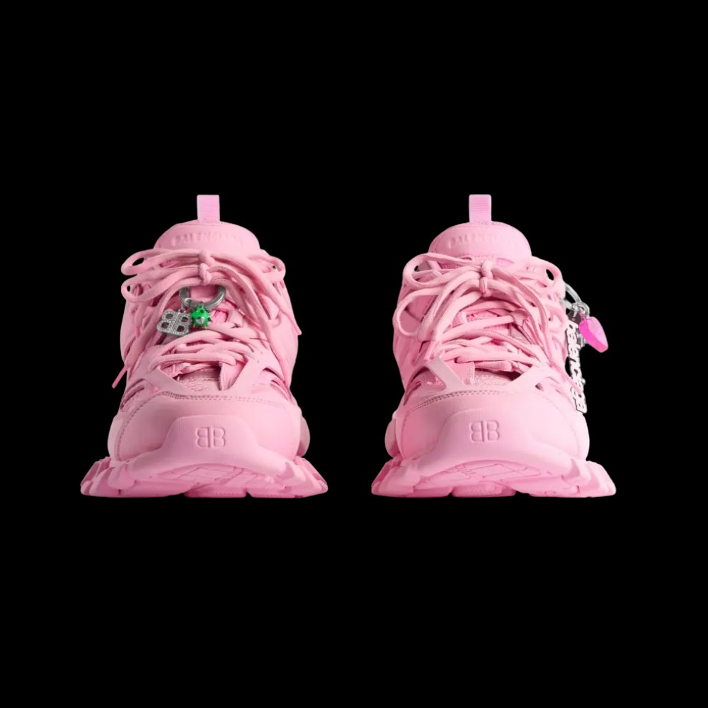 Balenciaga Track Sneaker With Charms In Pink - HypeFly India View 4