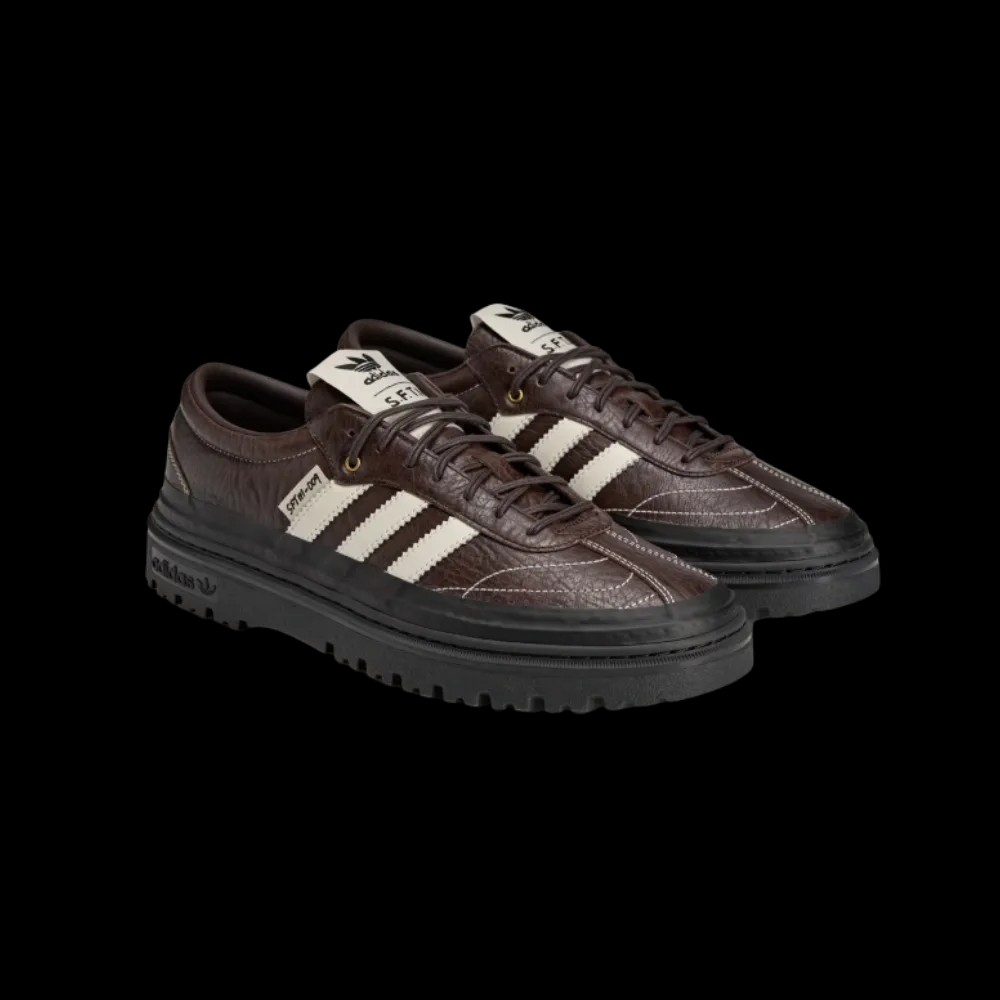 Song For The Mute x Adidas Samba LX Freizeit 'Aura Coffee Off White' - HypeFly India View 5