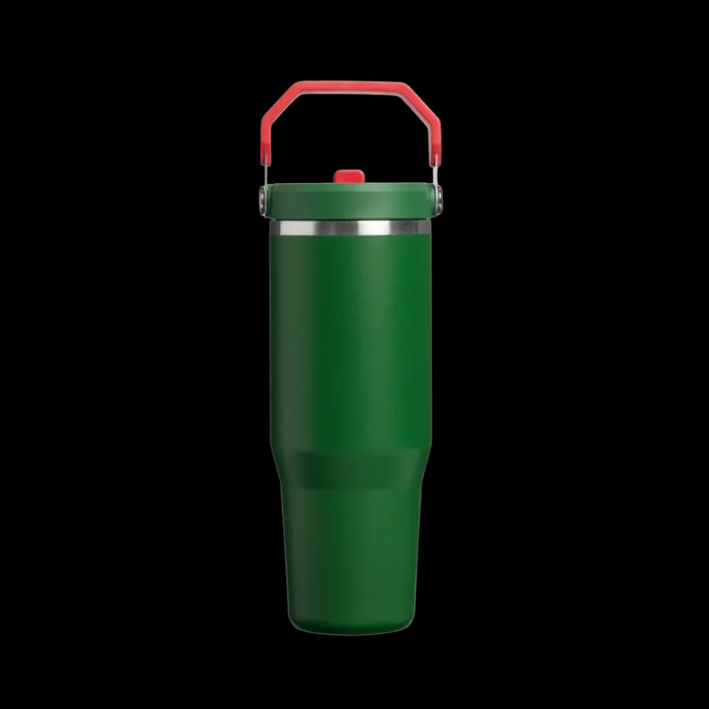 Stanley Country Collection Iceflow Tumbler Team Dark Green Red 30 OZ - HypeFly India View 2