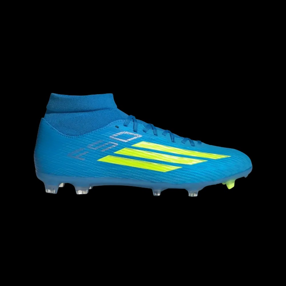 Adidas F50 League Mid Cut Firm Multi Ground Soccer Cleats Lucid Aquamarine - HypeFly India View 1