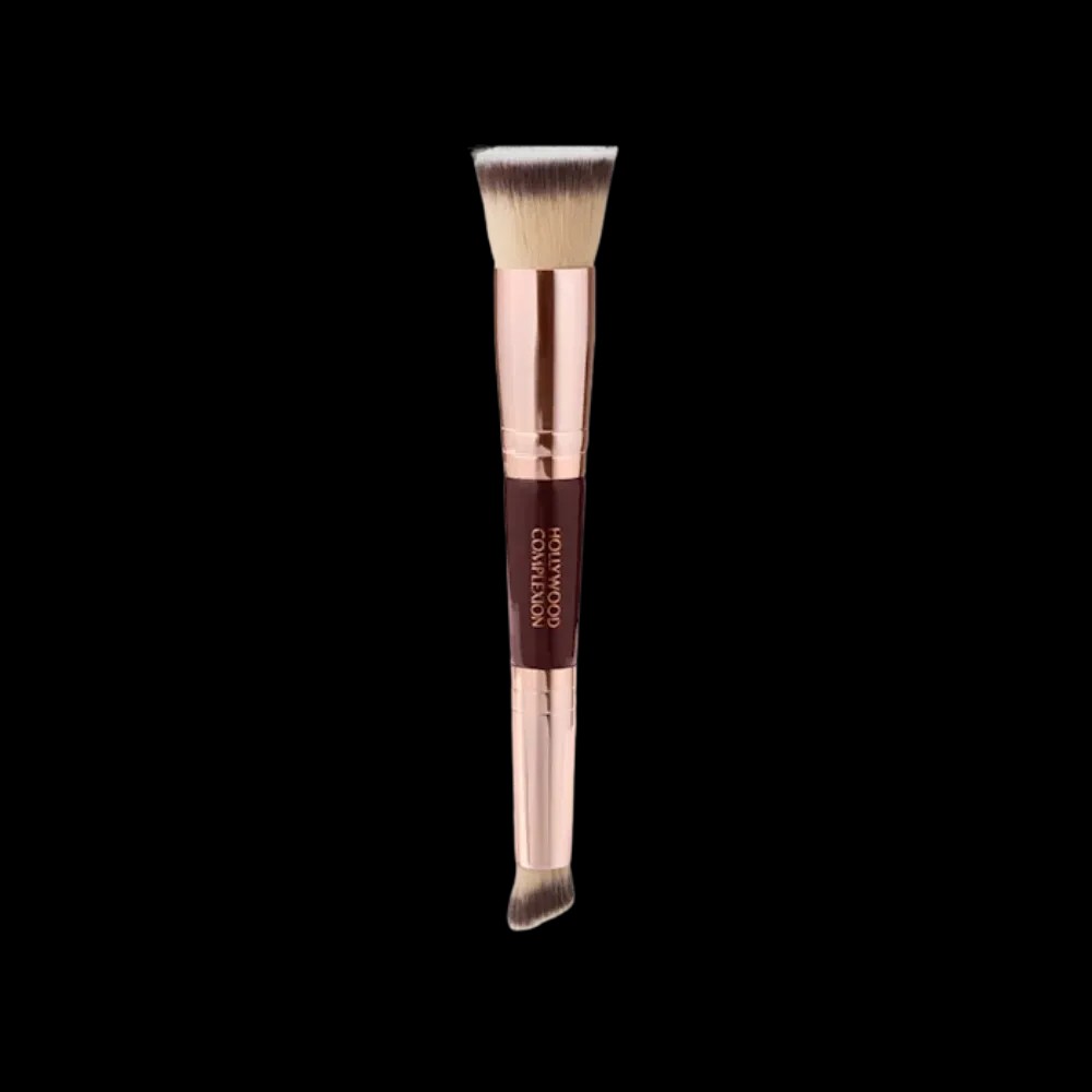 Charlotte Tilbury Hollywood Complexion Brush Rose Gold & Night Crimson - HypeFly India View 1