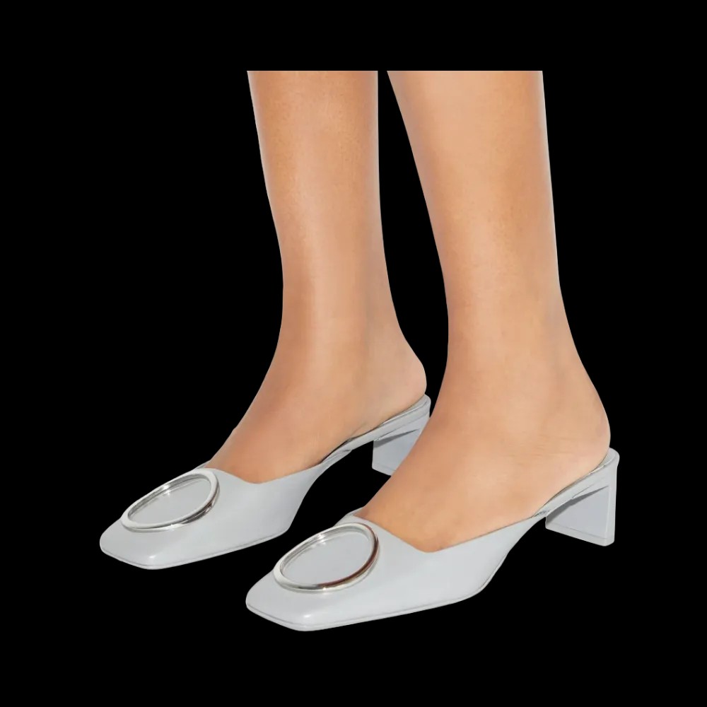 Tory Burch Ring Heeled Mule Loutre Gray - HypeFly India View 2