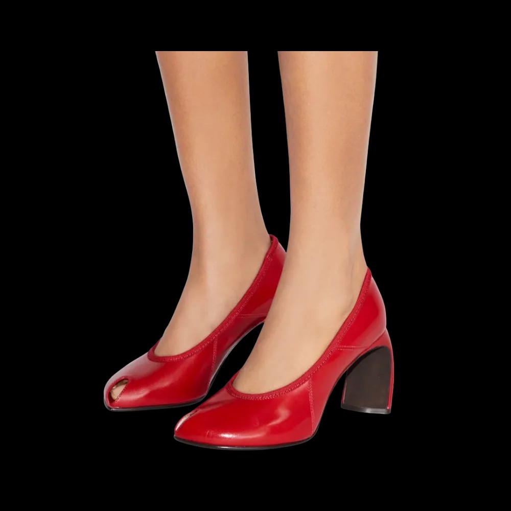 Tory Burch Peep-Toe Pump Red Sky - HypeFly India View 2