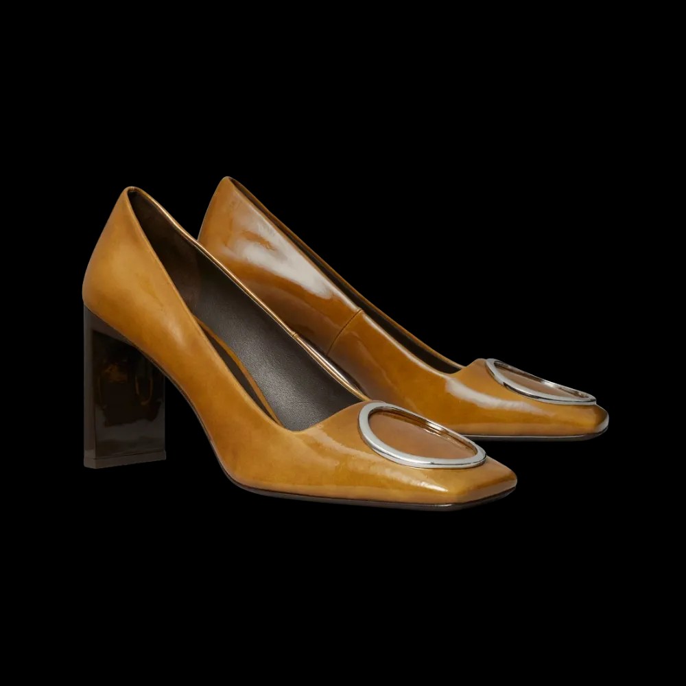 Tory Burch Ring Pump Caramel Tan - HypeFly India View 3