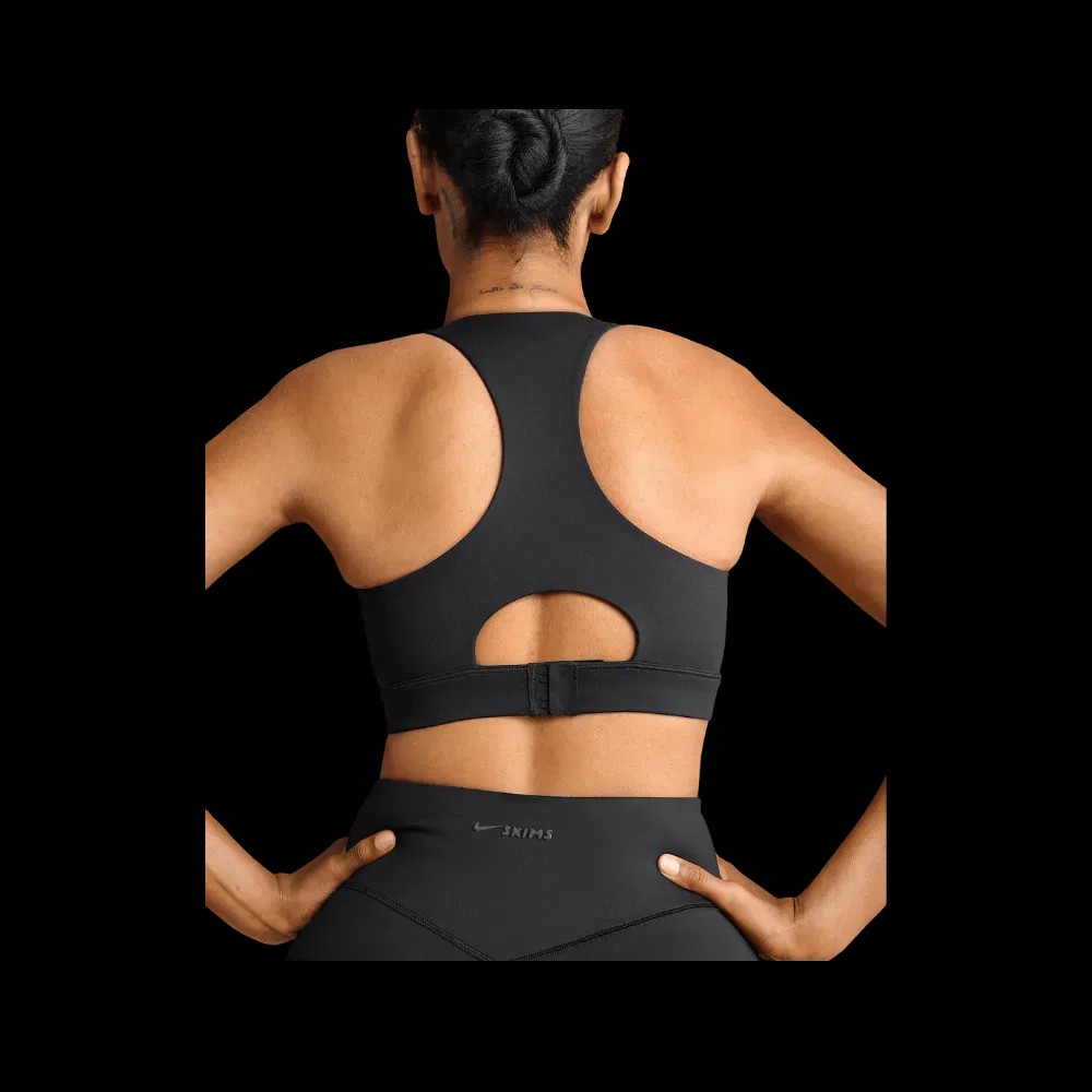 Nike X Skims Women's High-Neck Bra Obsidian - HypeFly India View 5