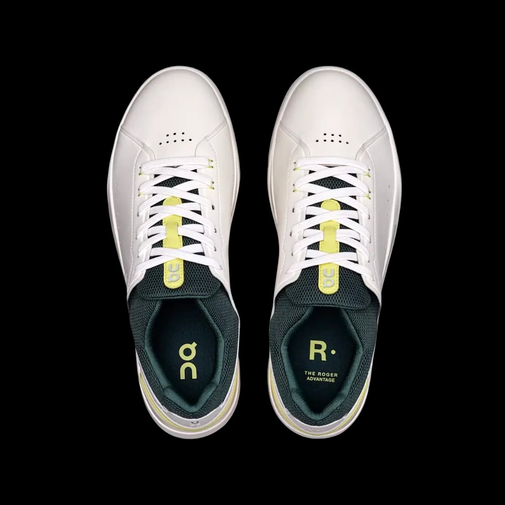On Running The Roger Advantage Ivory Evergreen - HypeFly India View 3