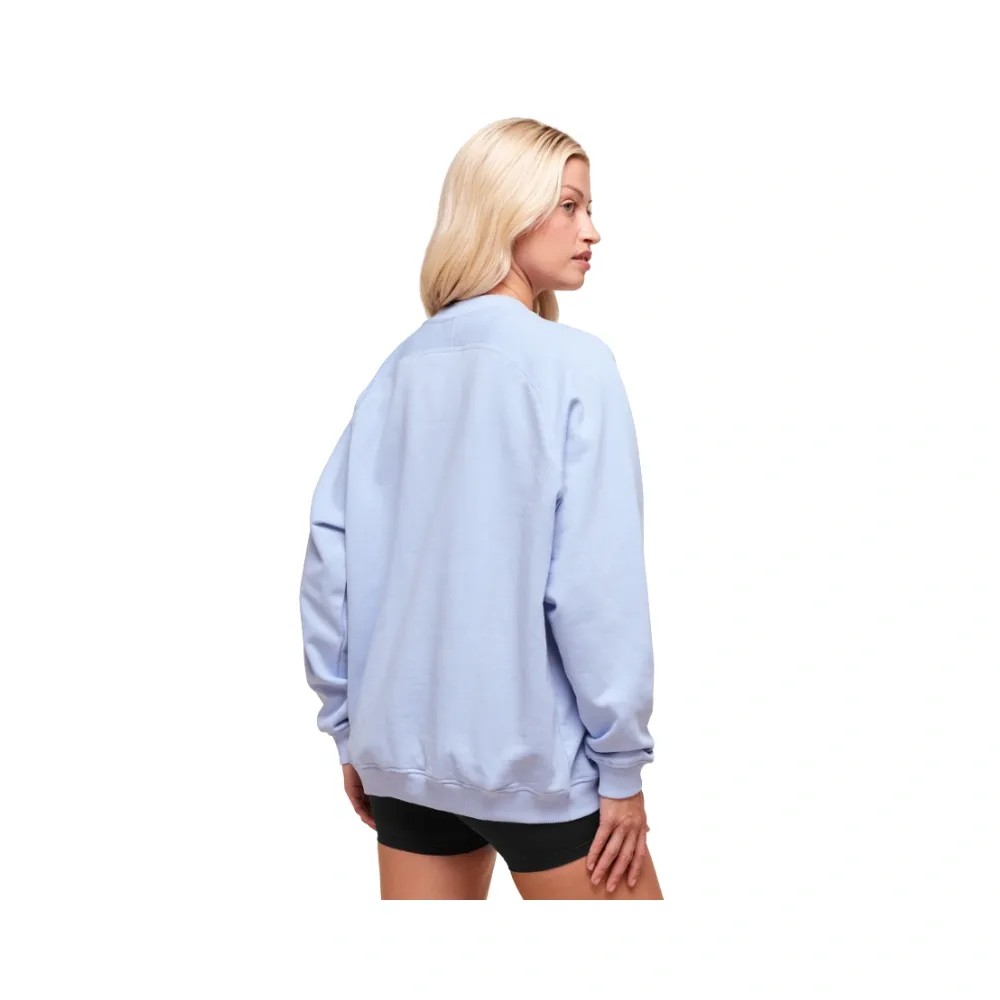 Gymshark Training Oversized Fleece Sweatshirt Peri Blue - HypeFly India View 2