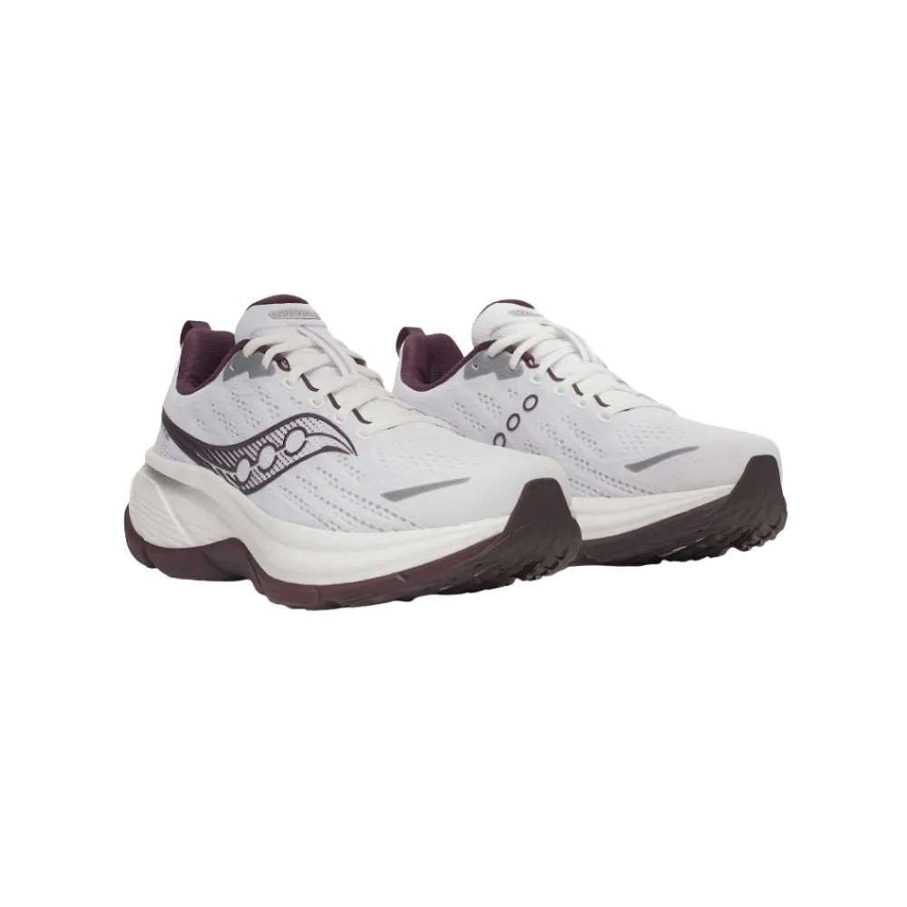 Saucony Hurricane 25 White | Wine - HypeFly India View 5