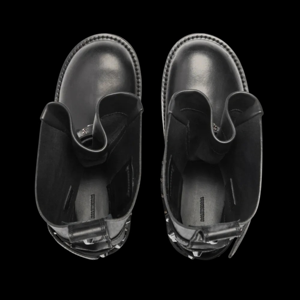 Balenciaga Venom City Bootie In Black - HypeFly India View 4
