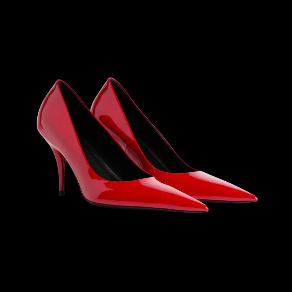 Balenciaga Avenue Pump In Cherry Red - HypeFly India View 5
