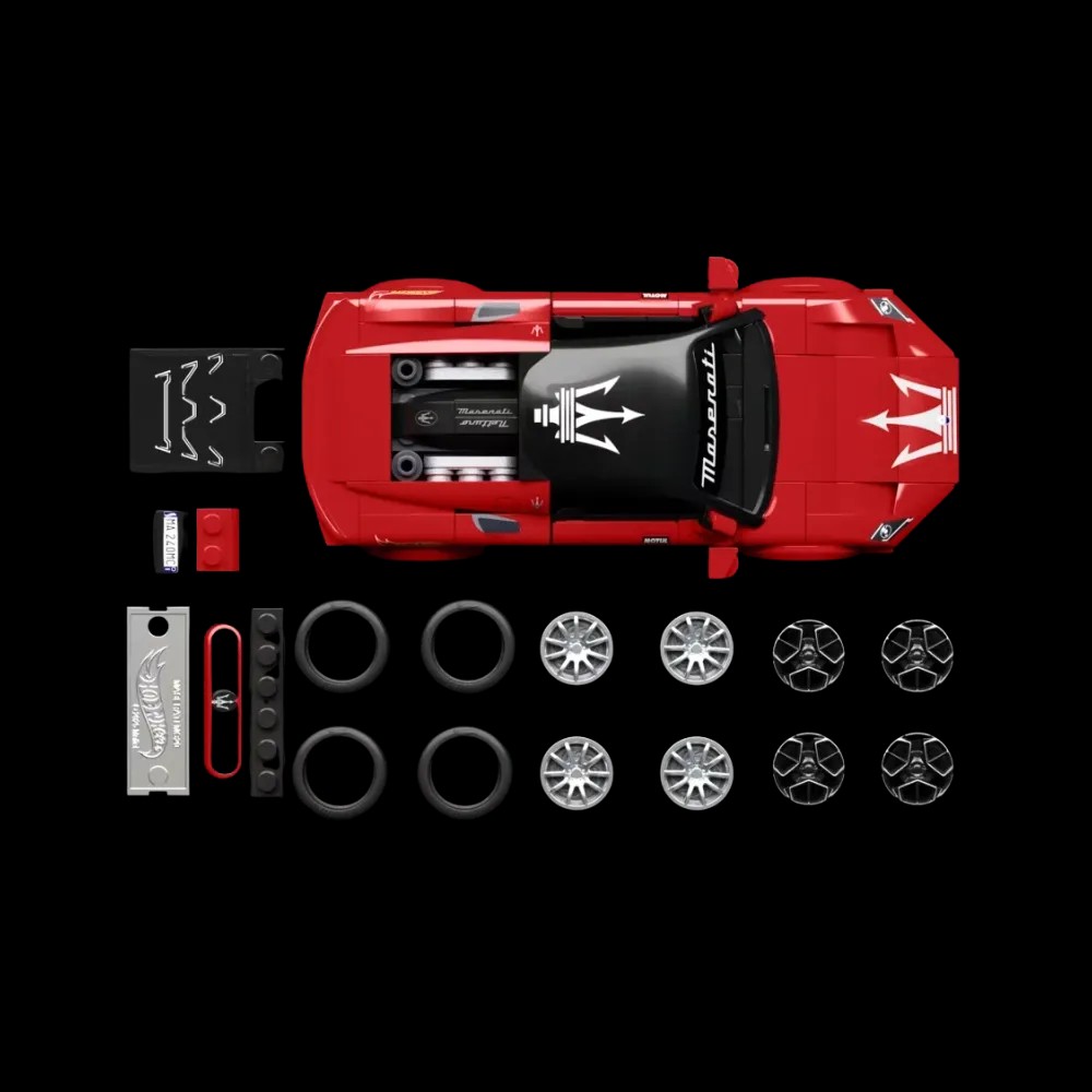 Mattel Brick Shop Hot Wheels Maserati MC20 Building Set - HypeFly India View 2