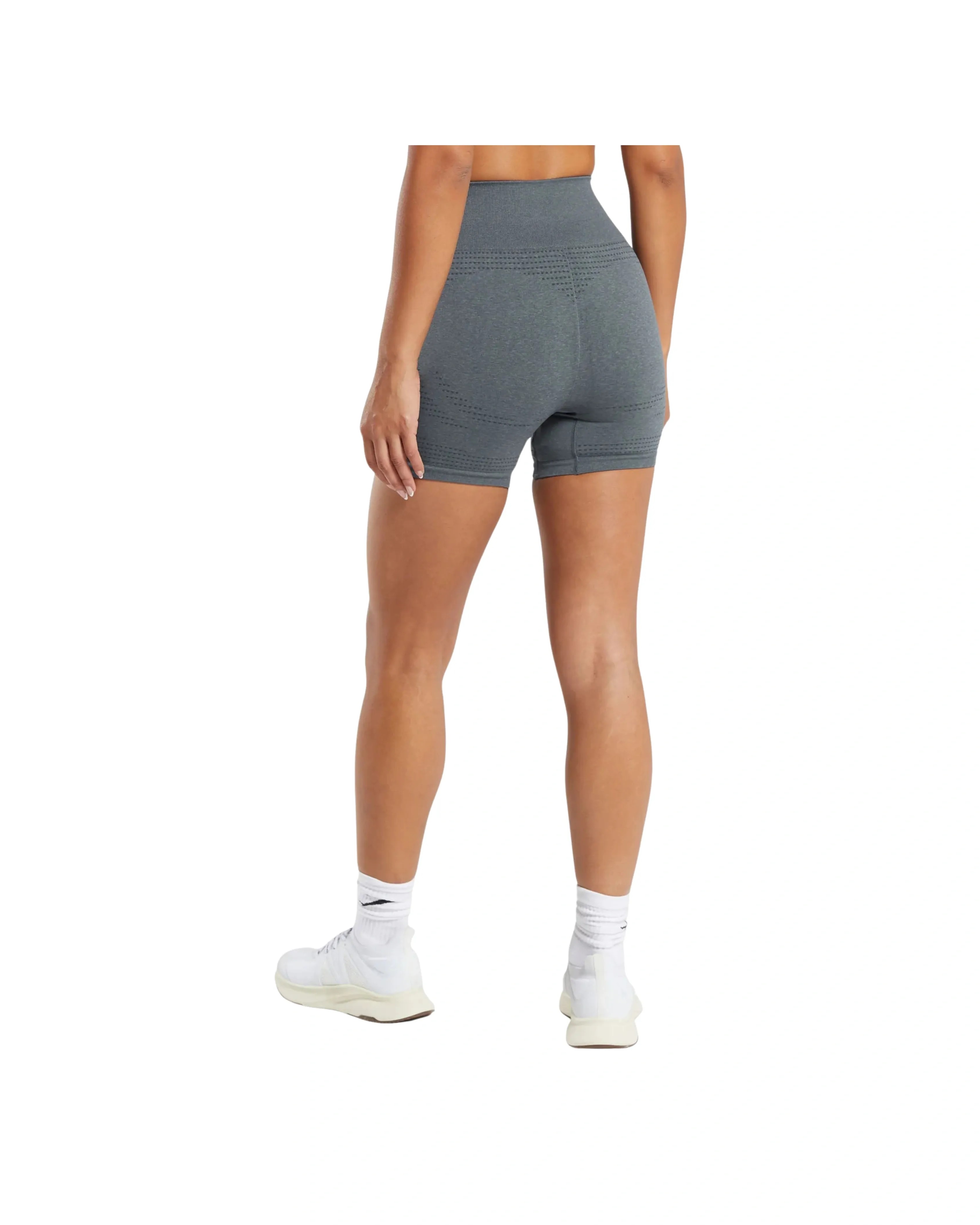 Gymshark Vital Shorts Strong Grey Marl - HypeFly India View 2
