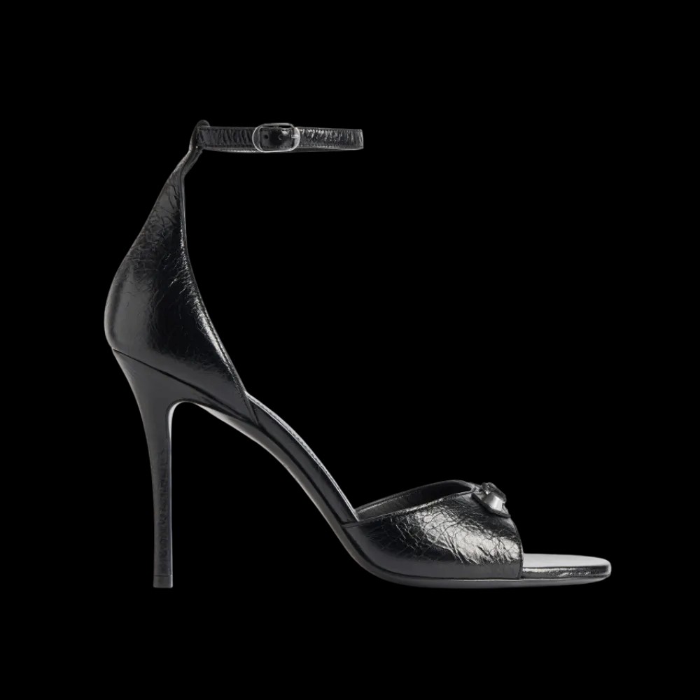 Balenciaga City Uptown Sandal In Black - HypeFly India View 1