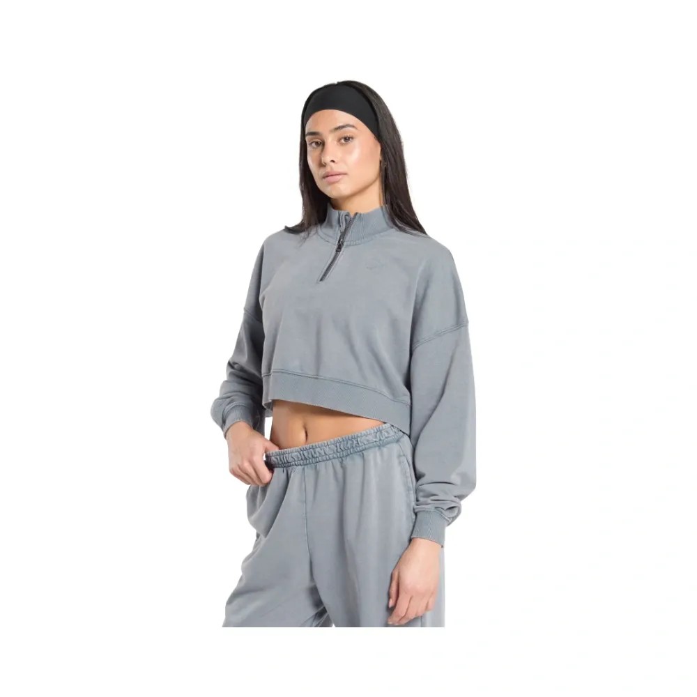Gymshark Whitney 1/4 Zip Iron Blue - HypeFly India View 3
