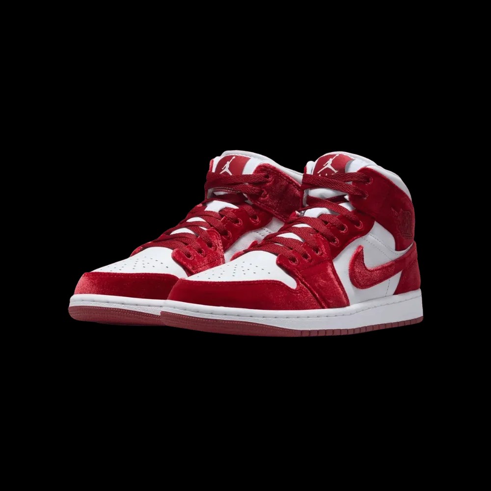 Nike Air Jordan 1 Mid 'Red Velvet' - HypeFly India View 4