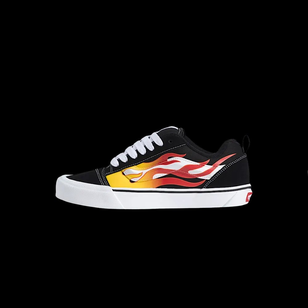 Vans Knu Skool Shoe Black And Red - HypeFly India View 2