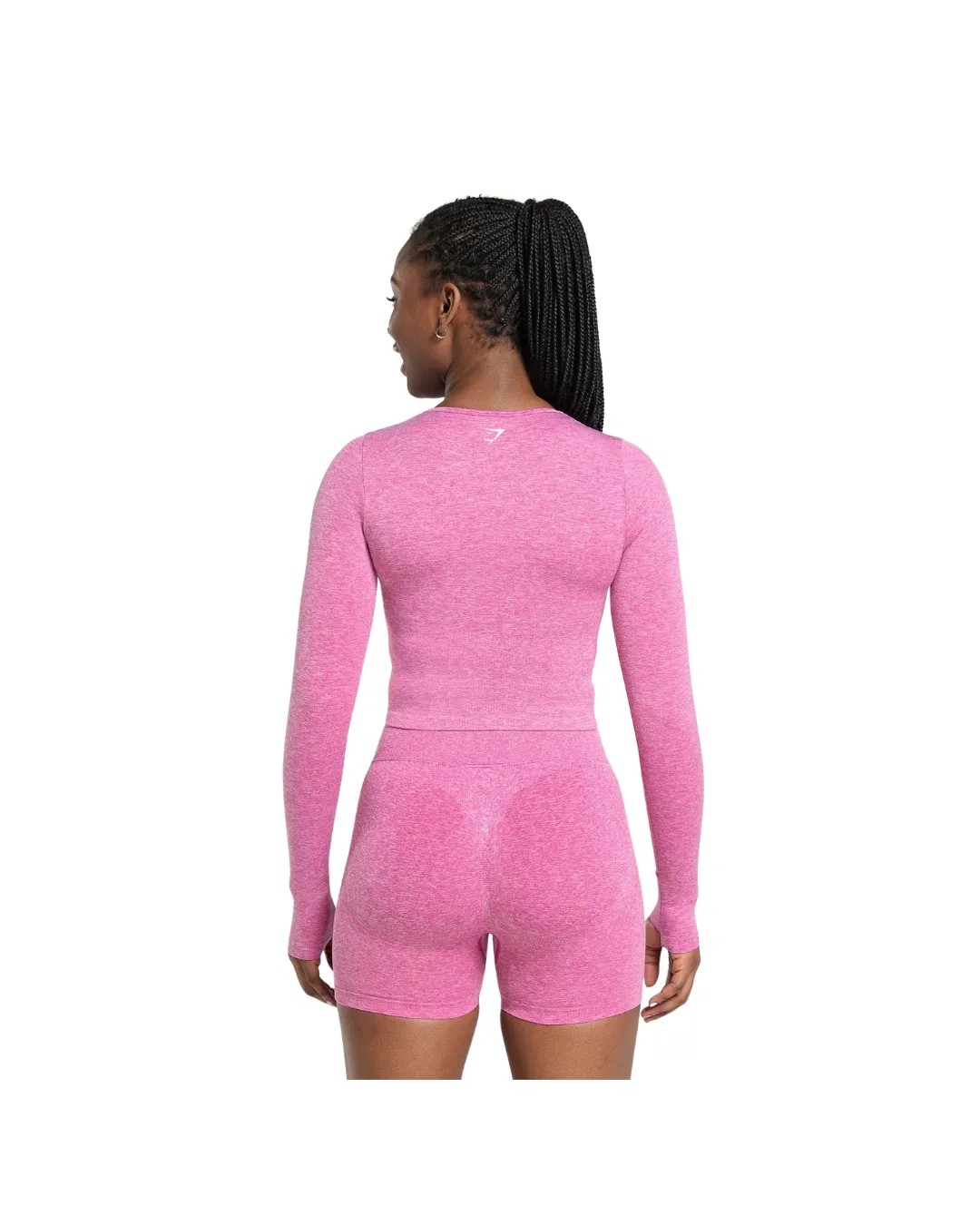 Gymshark Lift Seamless Zip Up Jacket Winning Pink - HypeFly India View 2