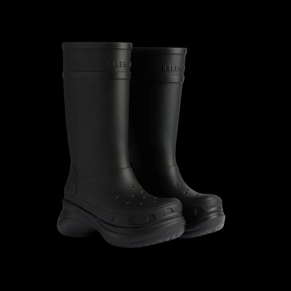 Balenciaga Crocs Boot In Black - HypeFly India View 5